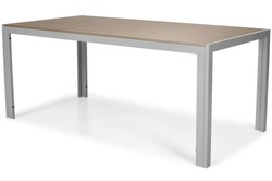 Duży stół ogrodowy dla 8 osób z aluminium  MODENA 180 - Srebrny
