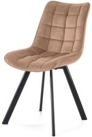 K332 krzesło nogi - czarne, siedzisko - beżowy
