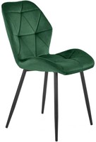 Krzesło tapicerowane K453 - ciemny zielony