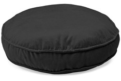 Okrągła poduszka siedzisko legowisko 50 cm - czarna