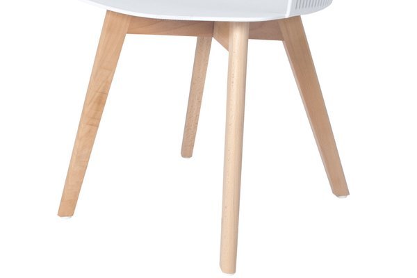 Głębokie stylowe krzesło fotel IMPERIA - białe