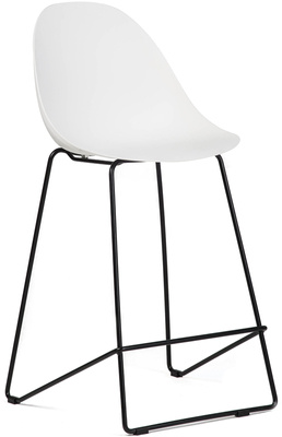 Krzesło barowe nowoczesny hoker VERONA - biały