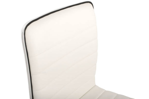 Krzesło hoker HUGO 98-118 cm - biały