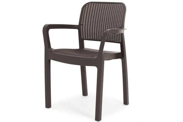 Krzesło ogrodowe SAMANNA - brązowe