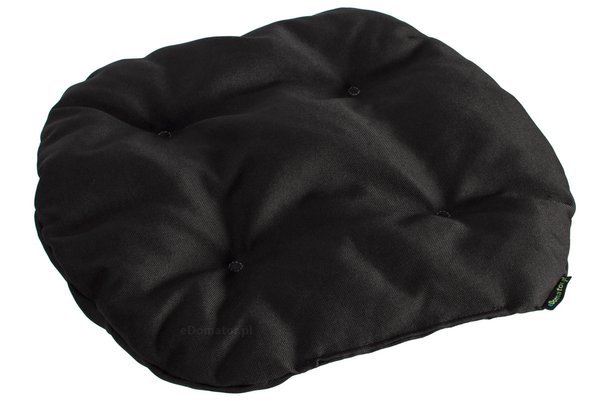 Poduszka na krzesło KAMILA 43 x 40 cm - czarna