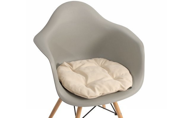 Poduszka na krzesło KAMILA 43 x 40 cm - kremowa