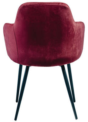 Tapicerowane krzesło z podłokietnikami MADRYT - bordowy