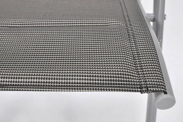 Zestaw ogrodowy aluminiowy MODENA Stół i 6 krzeseł - Srebrny